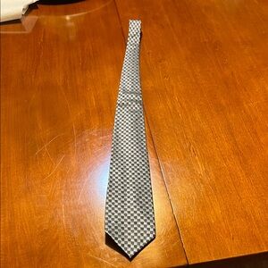 Van Heusen Black and Gray Checkered Tie
